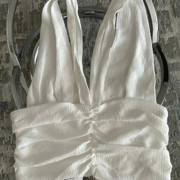 Asos Luxe white corset tank top size 8 - Picture 2 of 4